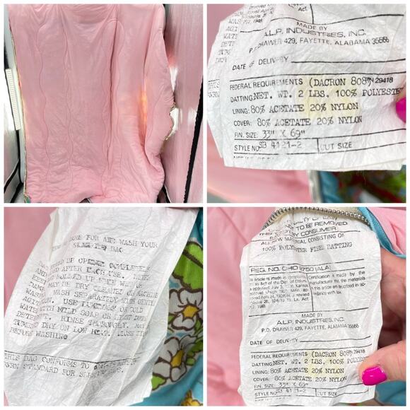 Vintage 80’s Strawberry Shortcake and Friends Colotful Characters Sleeping Bag - Picture 13 of 14